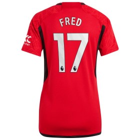 Camisola Manchester United Fred 17 Mulher Equipamento Principal 2023-24 Manga Curta